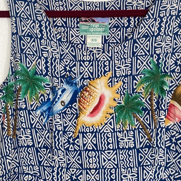 90s Reyn Spooner seashell‎ maxi - Picture 2 of 5